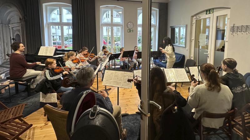 Streicher Ensembleprobe